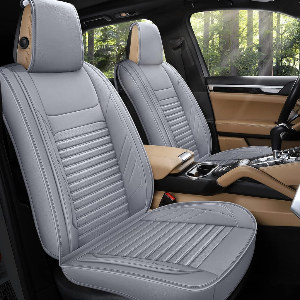 Black Full Set Leather Car Seat Covers B356