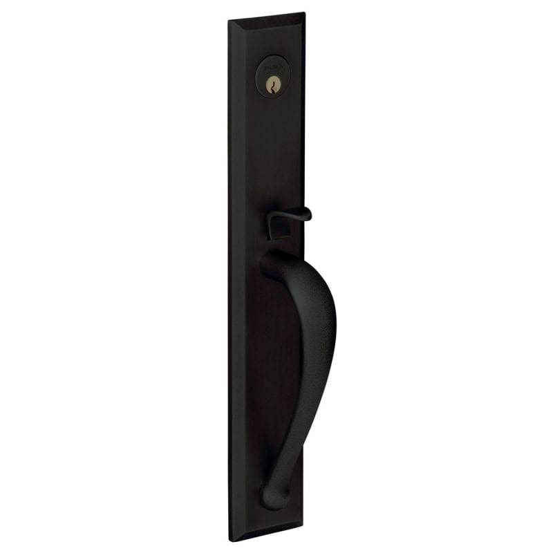 Satin Black Left Hand Dummy Entry Handleset Y3256