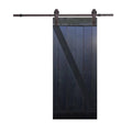 Choco Black Knotty Pine Sliding Interior Barn Door Slab W186
