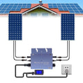600W 110V Solar Micro Inverter Grid Tie MPPT Pure Sine Wave Waterproof D995