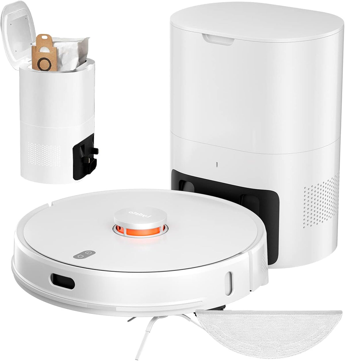 Black Robotic Vacuum Cleaner with Self Empty, Mop, Lidar Navigation, 2700Pa Suction G441067