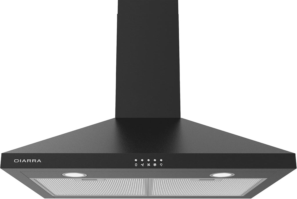 Black 30 inch 450 CFM Vent Hood with Push Button Control I55083