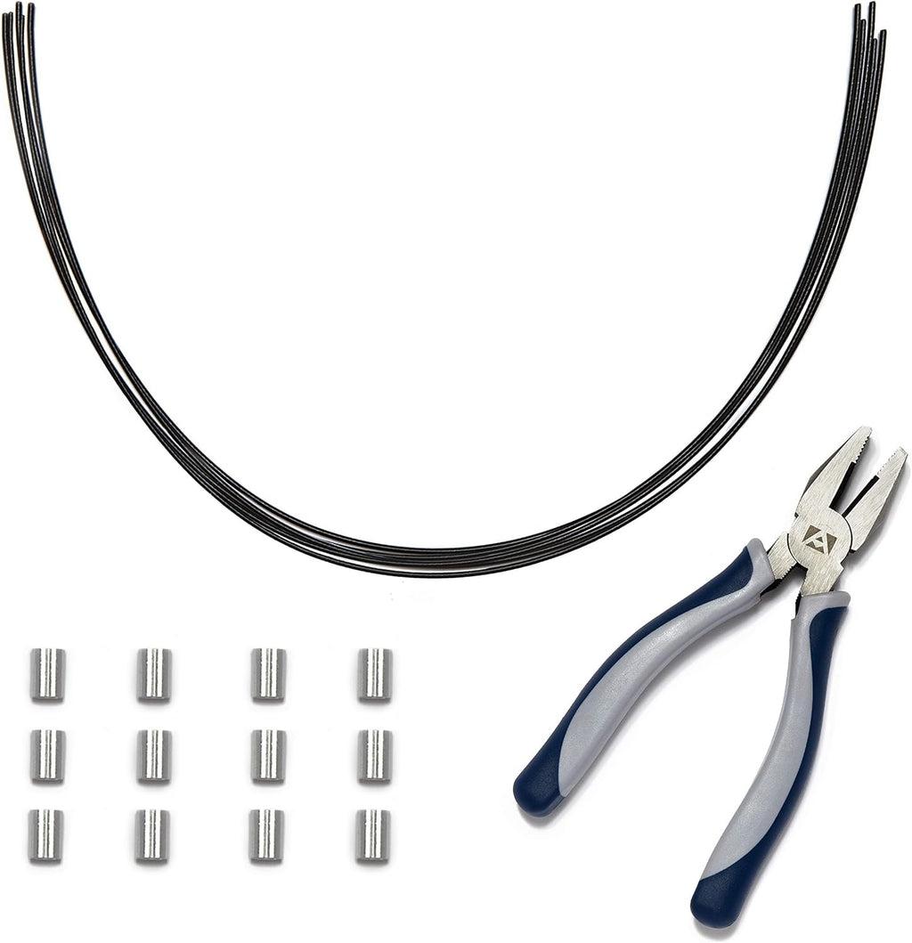 White 30 Pack Cable Tethers with Crimping Tool O6915
