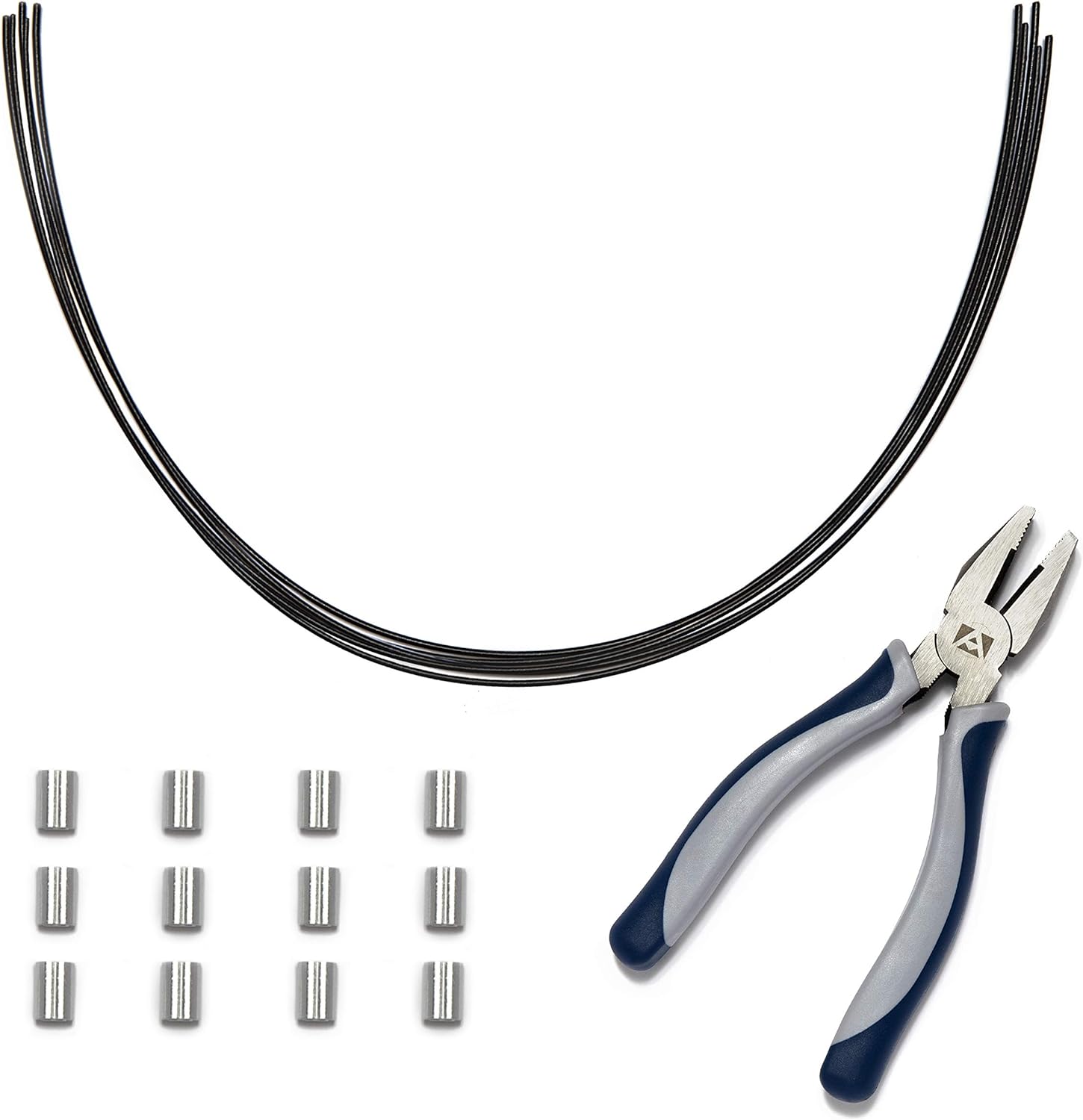 White 30 Pack Cable Tethers with Crimping Tool O6915