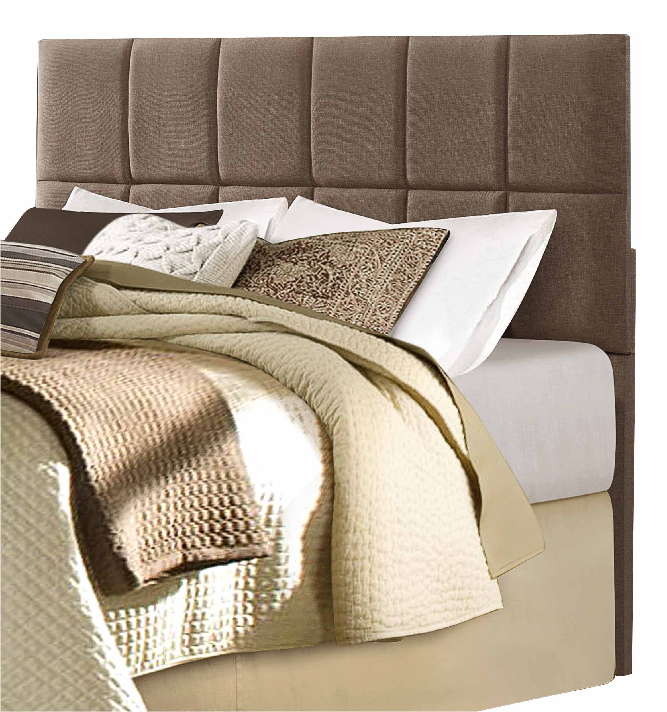 Brown Fabric Queen/Full Headboard J9525