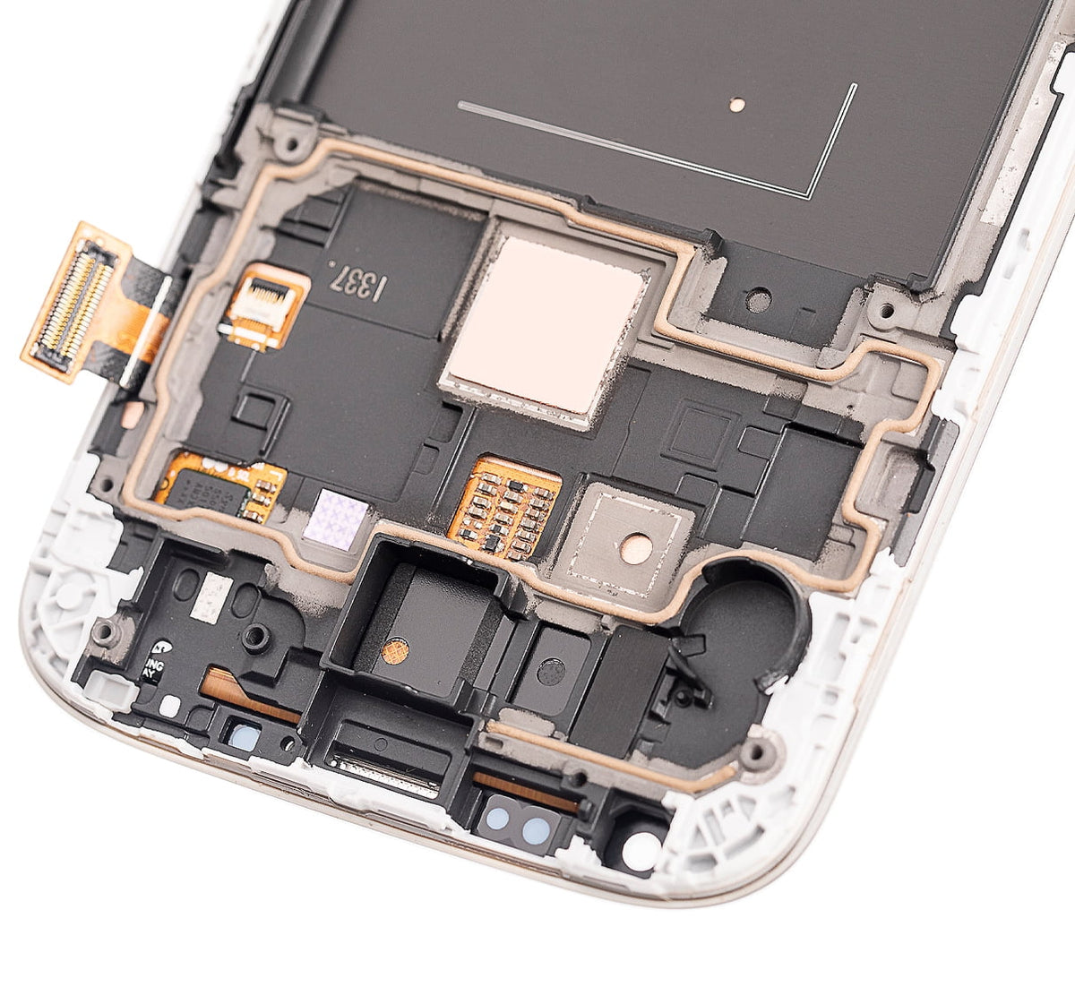 White OLED Assembly With Frame for Samsung Galaxy S4 C3938