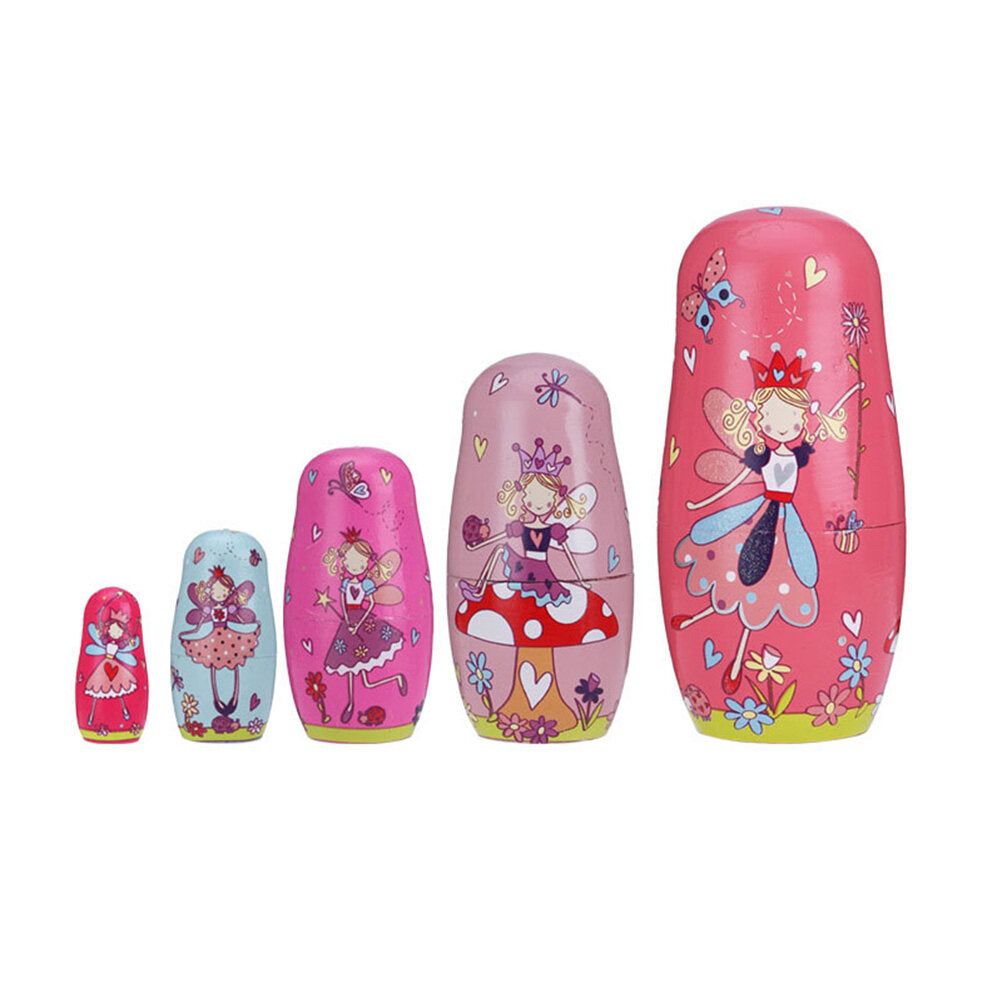 Matryoshka Russian Wooden Dolls DIY Babushka Vintage Decor O48731