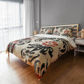 King Ikat Duvet Cover in Red/Black Beige/Red A935766