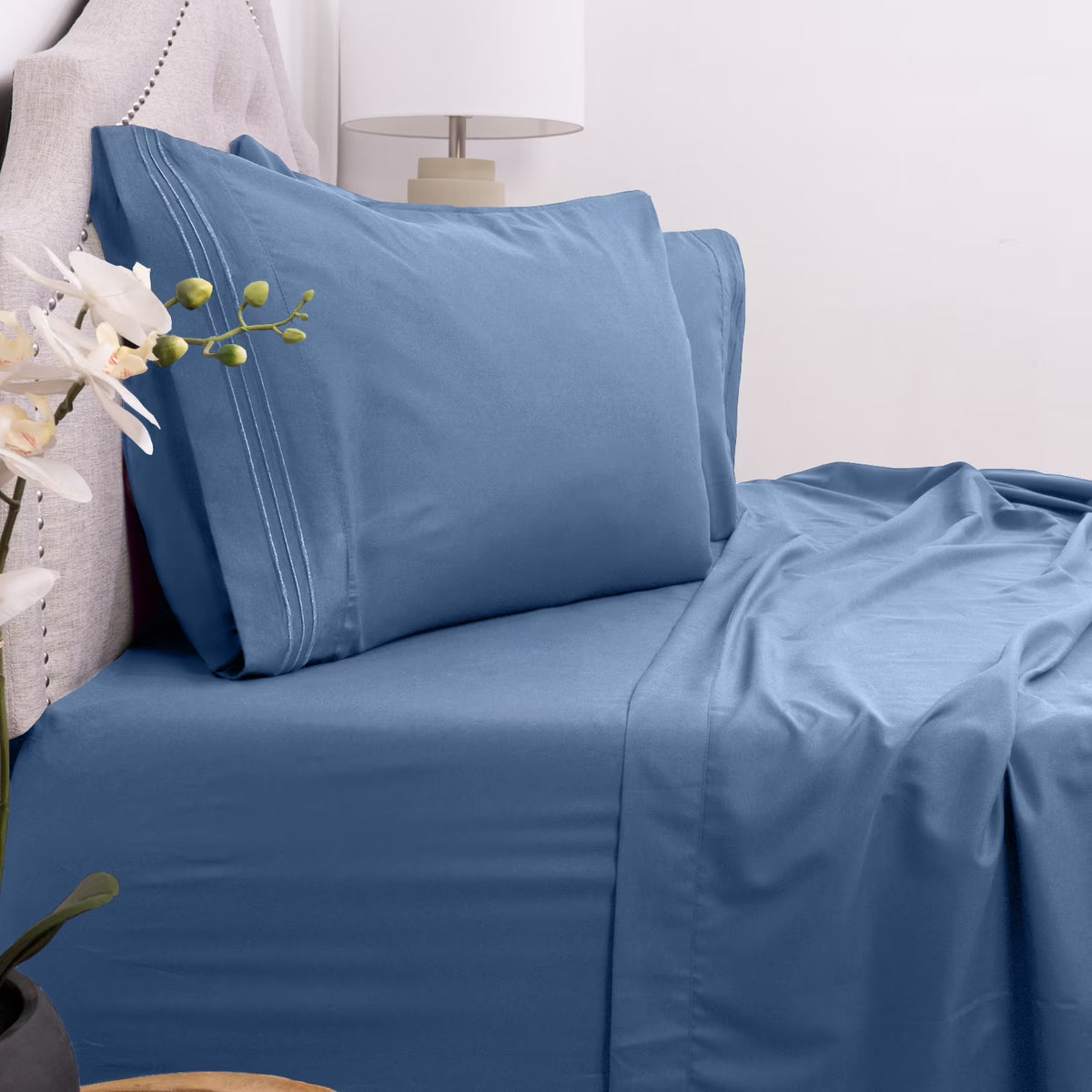 Denim 4-Piece Deep Pocket Sheet Set O75749