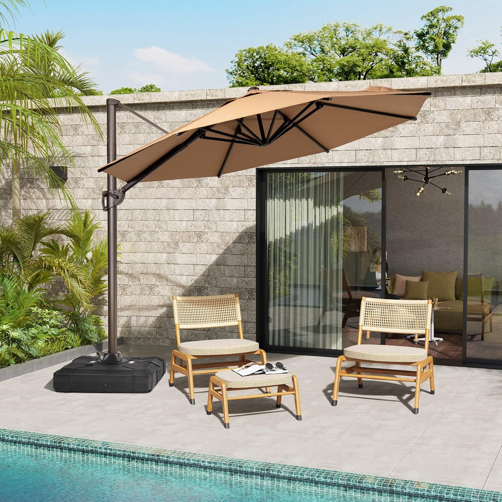 Navy 10FT Cantilever Patio Umbrella S188
