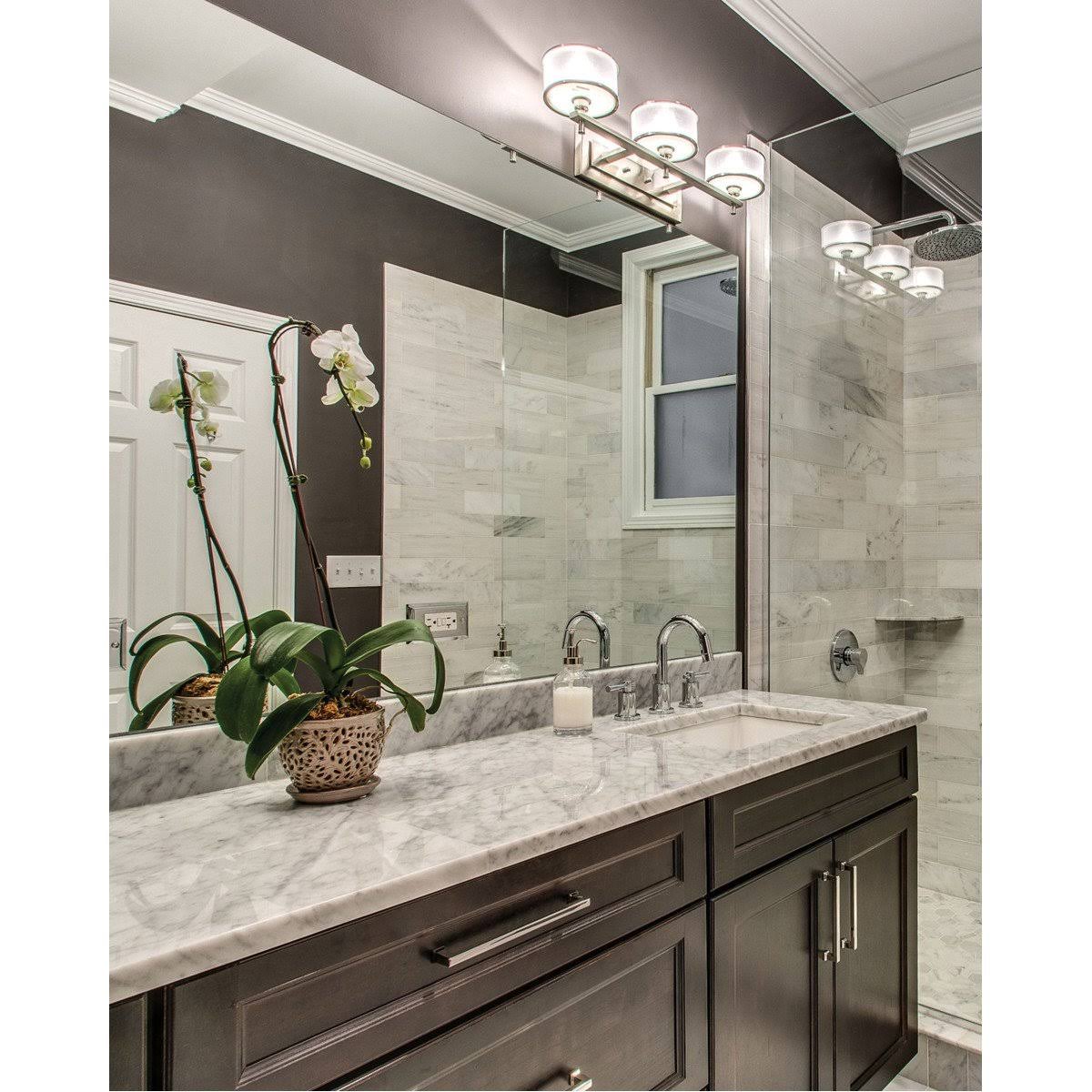 Brushed Steel 3 Light Vanity U239941
