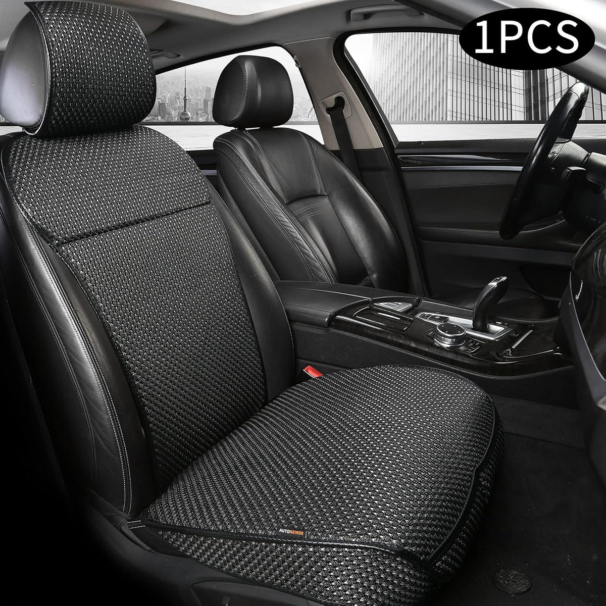 Black+Grey Universal Car Seat Cover Q9366