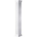 10 inchw x 96 i Craftsman Classic Square Non-Tapered Raised Panel Column with Crown Capital and Crown Base A73162