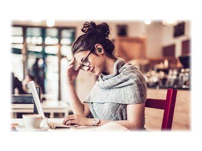 True wireless earphones with mic Bluetooth active noise canceling noise isolating black R91227