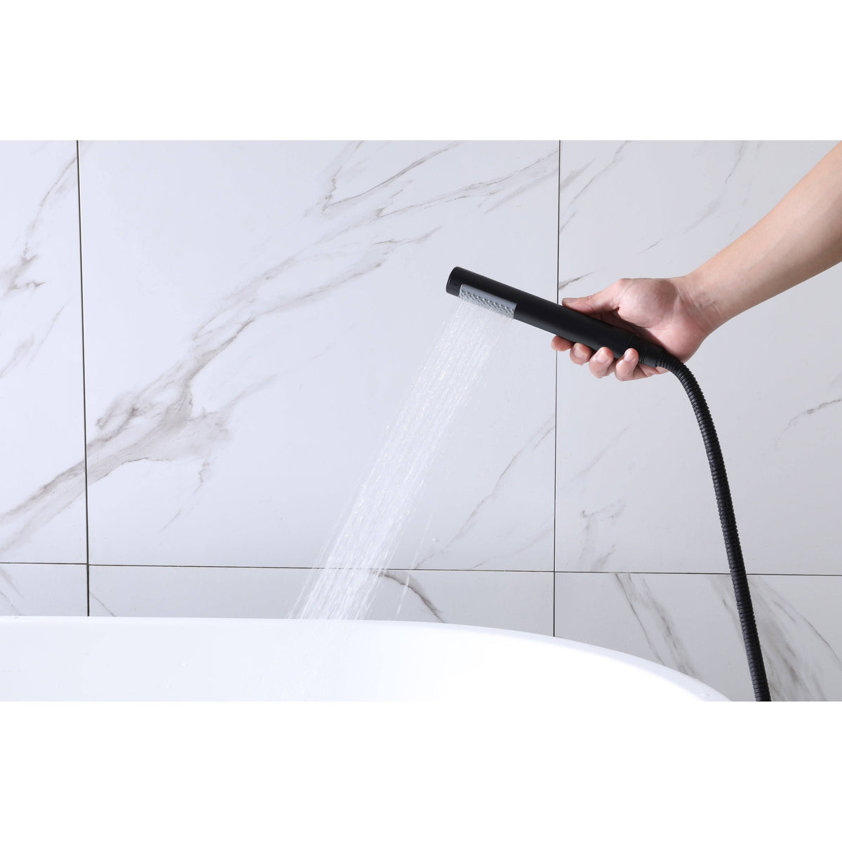 Silver Freestanding Tub Filler P61682