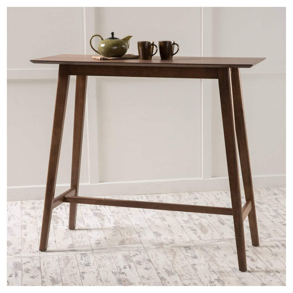 Natural Walnut Brown Bar Table Z3574