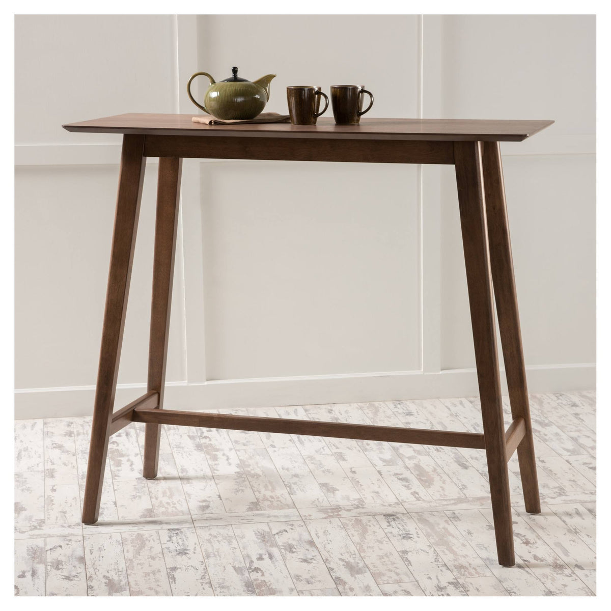 Natural Walnut Brown Bar Table Z3574