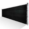 Black Privacy Fence Screen HDPE Mesh Netting with Reinforced Grommets N65813