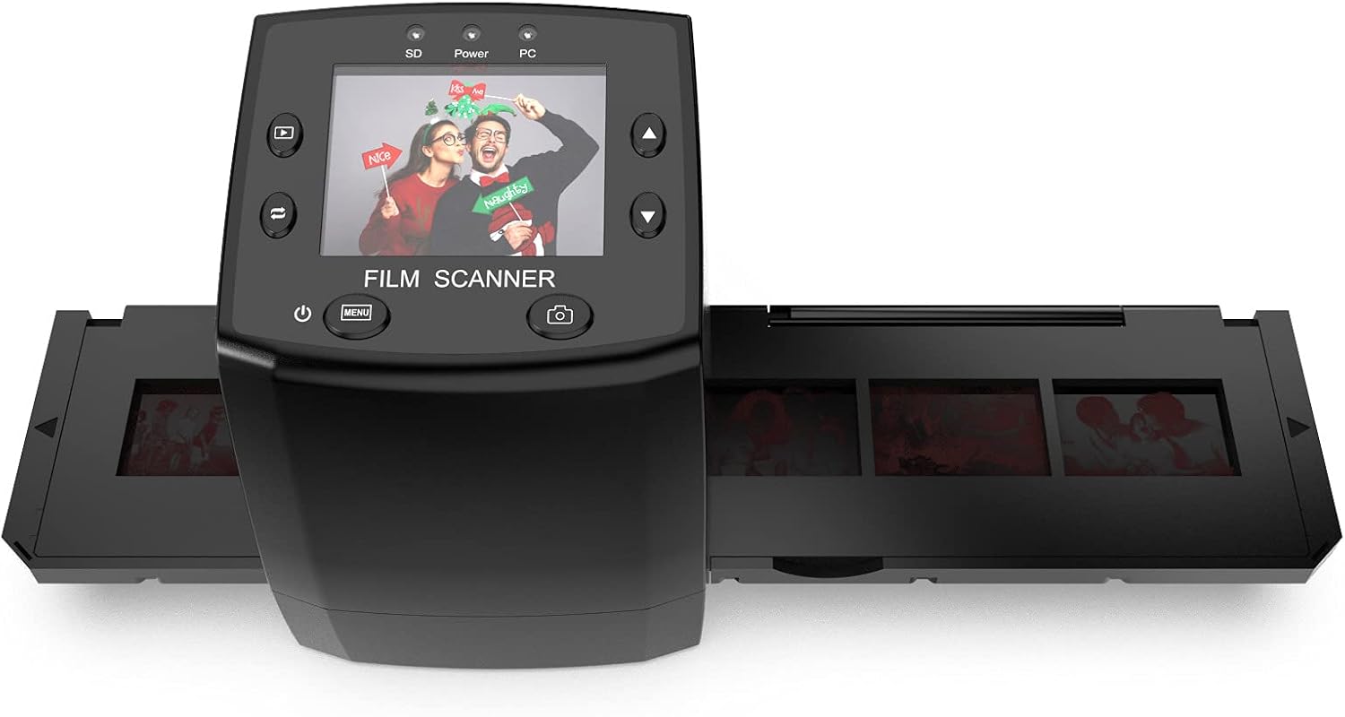 135 Film Scanner Slide Viewer with Slide Mounts Feeder Pack of 2 J482611