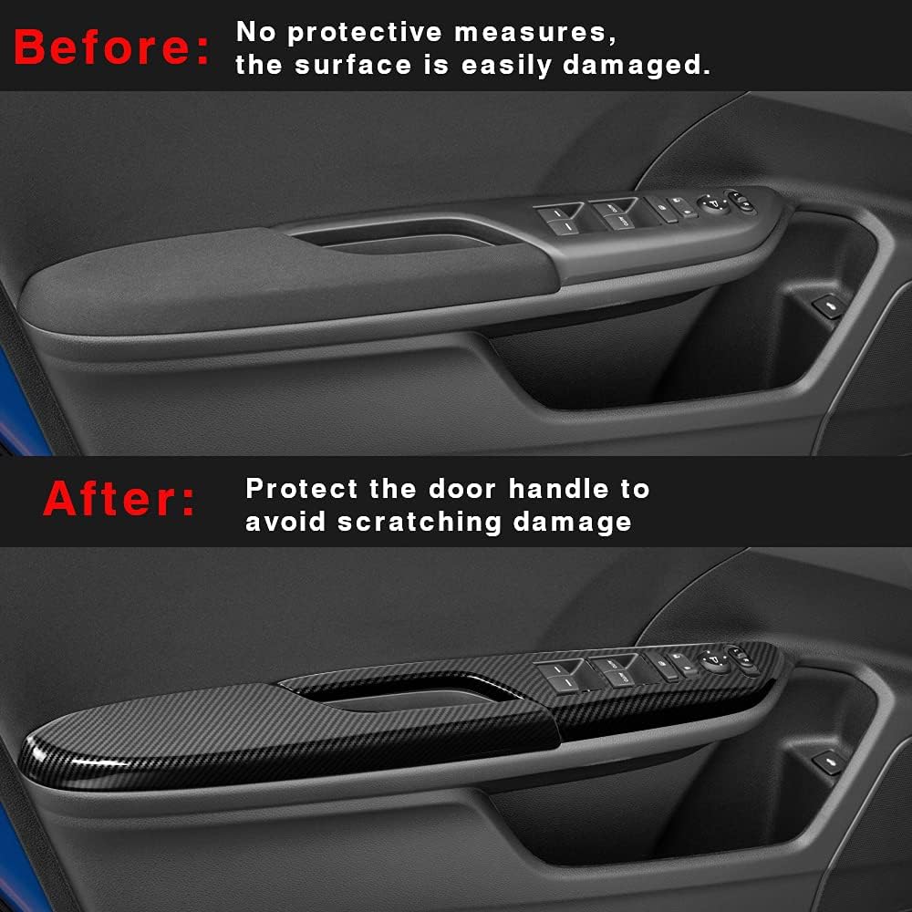Carbon Fiber Print Armrest Panel Cover Trim for Civic Hatchback 2016-2020 K23506