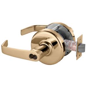 Cylindrical Lock Bright Bronze Clear Coated J1944