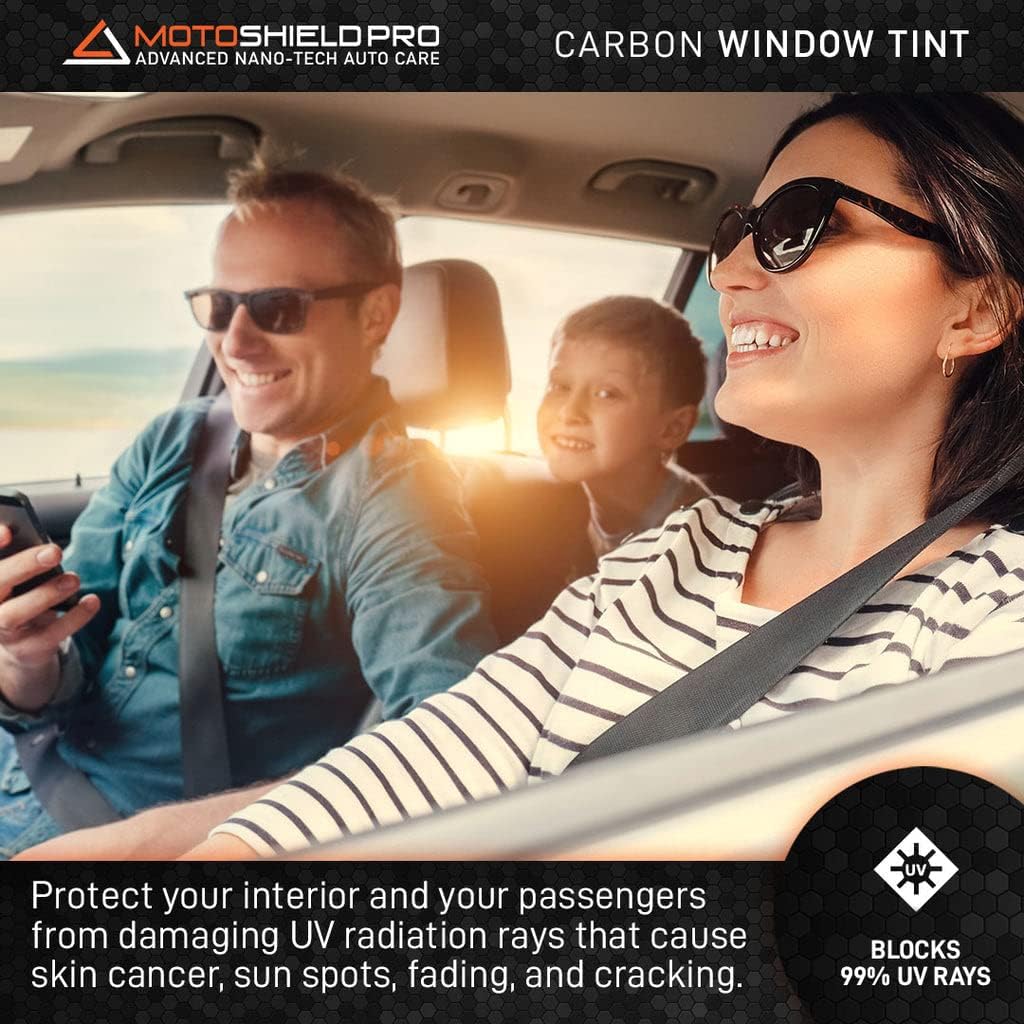 Carbon Window Tint Film 35% VLT 20” in x 100’ ft Roll Pack of 2 C39983