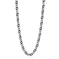 Black and Natural Steel Curb Link Chain, 24" L815