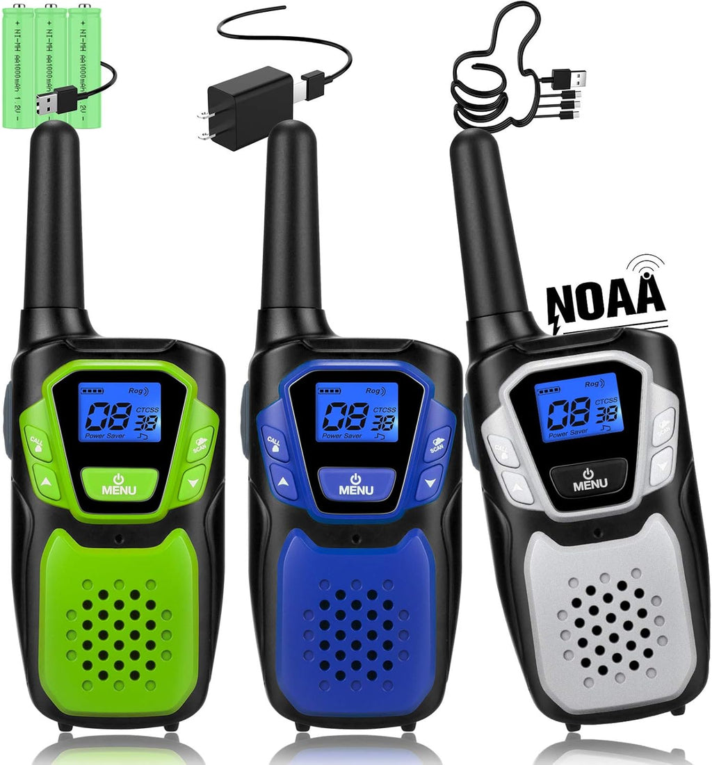 Rechargeable Walkie Talkies for Kids with Micro-USB Charger Z5938