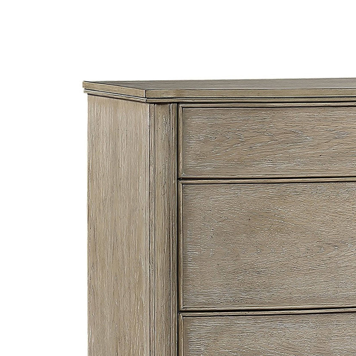 Light Gray Wooden 5 Drawer Chest R917