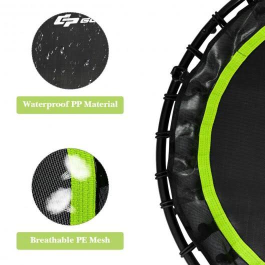 40 inch Foldable Fitness Rebounder with Resistance Bands F8303