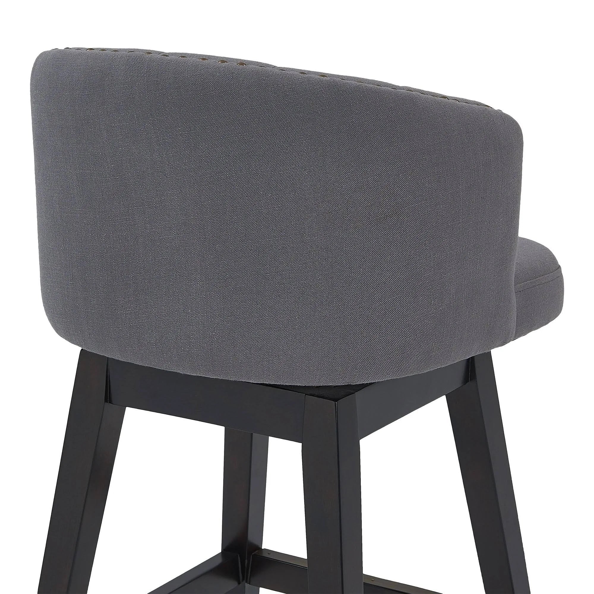 Tan Wood Swivel Barstool H53119
