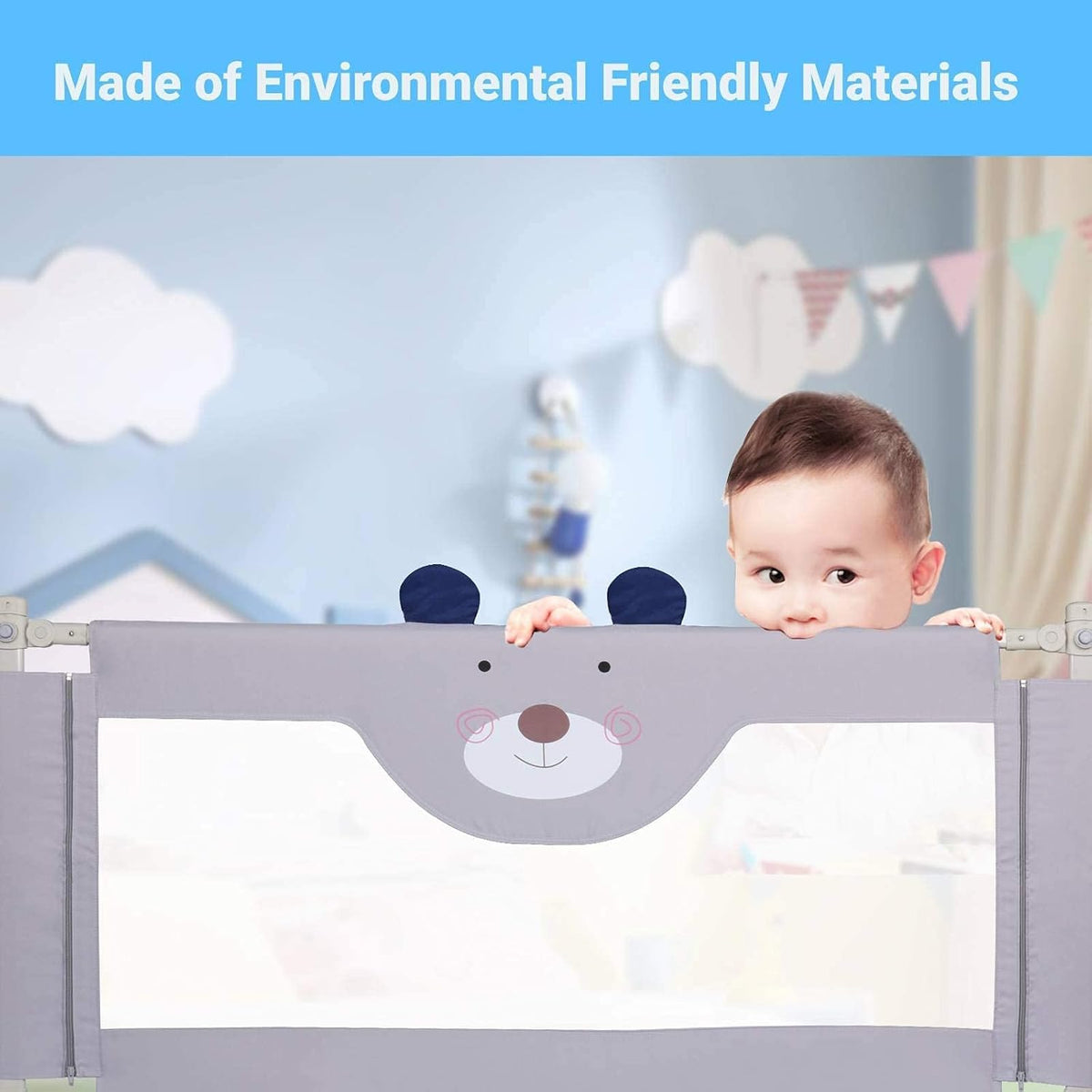 Extra Tall Collapsible Bed Rail for Toddlers A4454