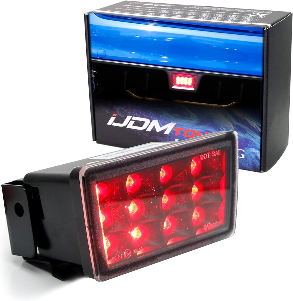Red Lens Full LED Rear Fog Light Kit Pack of 2 X68876