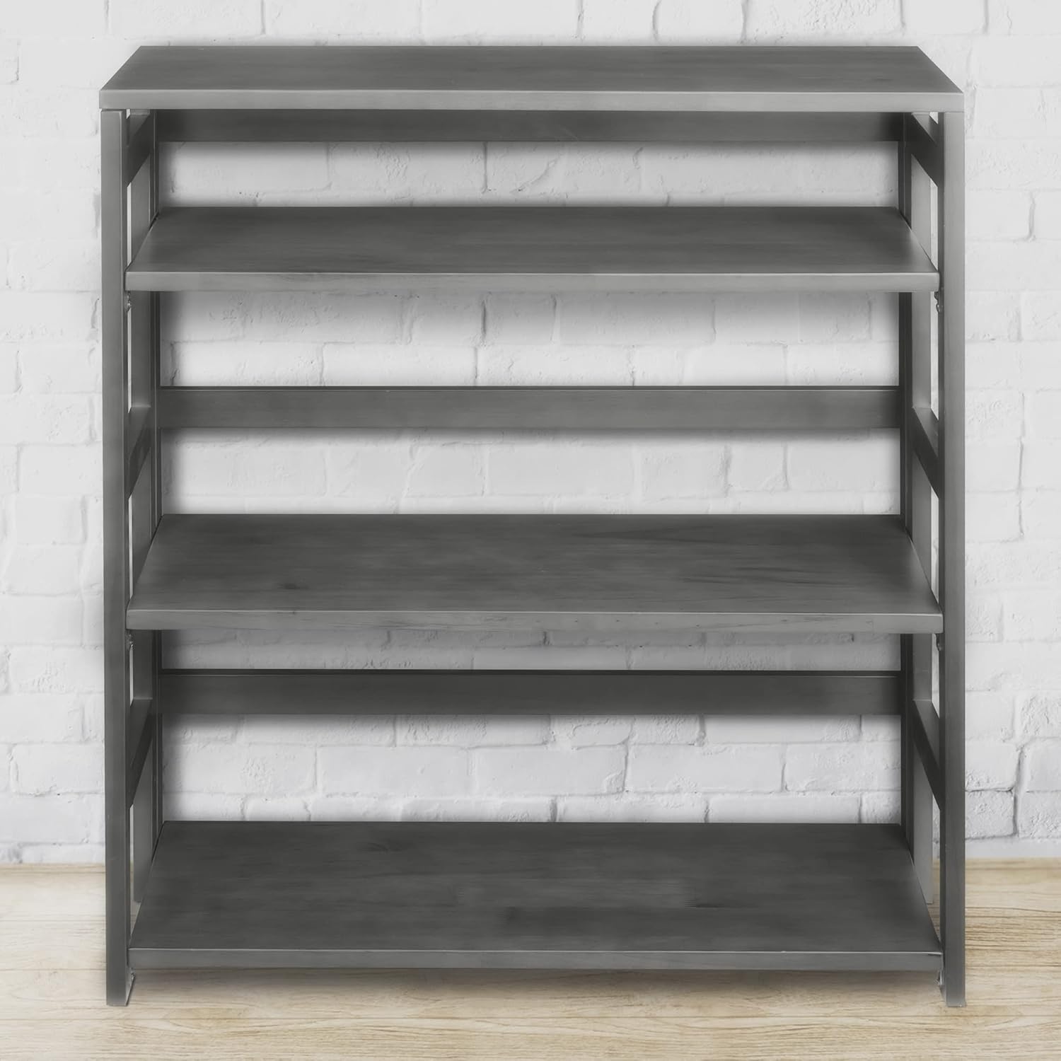 White Folding Bookcase Z321402