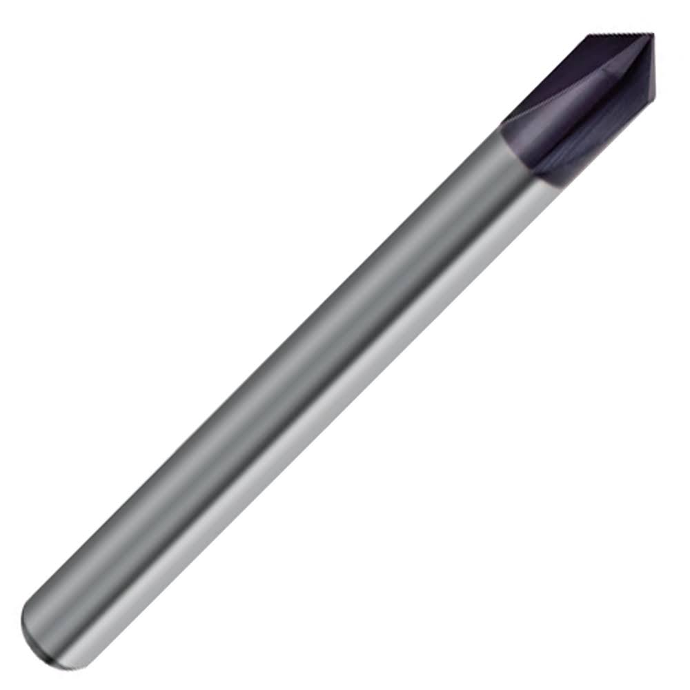 12mm 4 Flute 90° Solid Carbide Chamfer Mill TiAlN Coated X116
