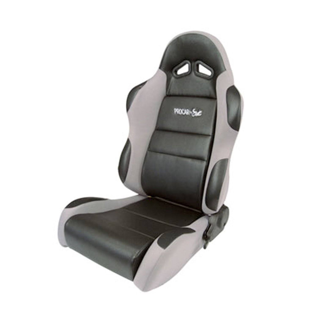 Gray Vinyl Velour Racing Seat R554