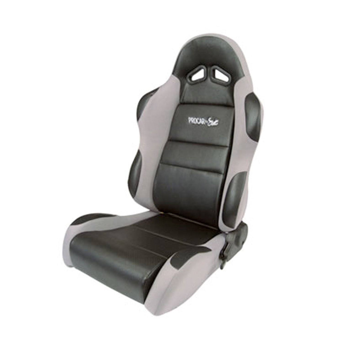 Gray Vinyl Velour Racing Seat R554