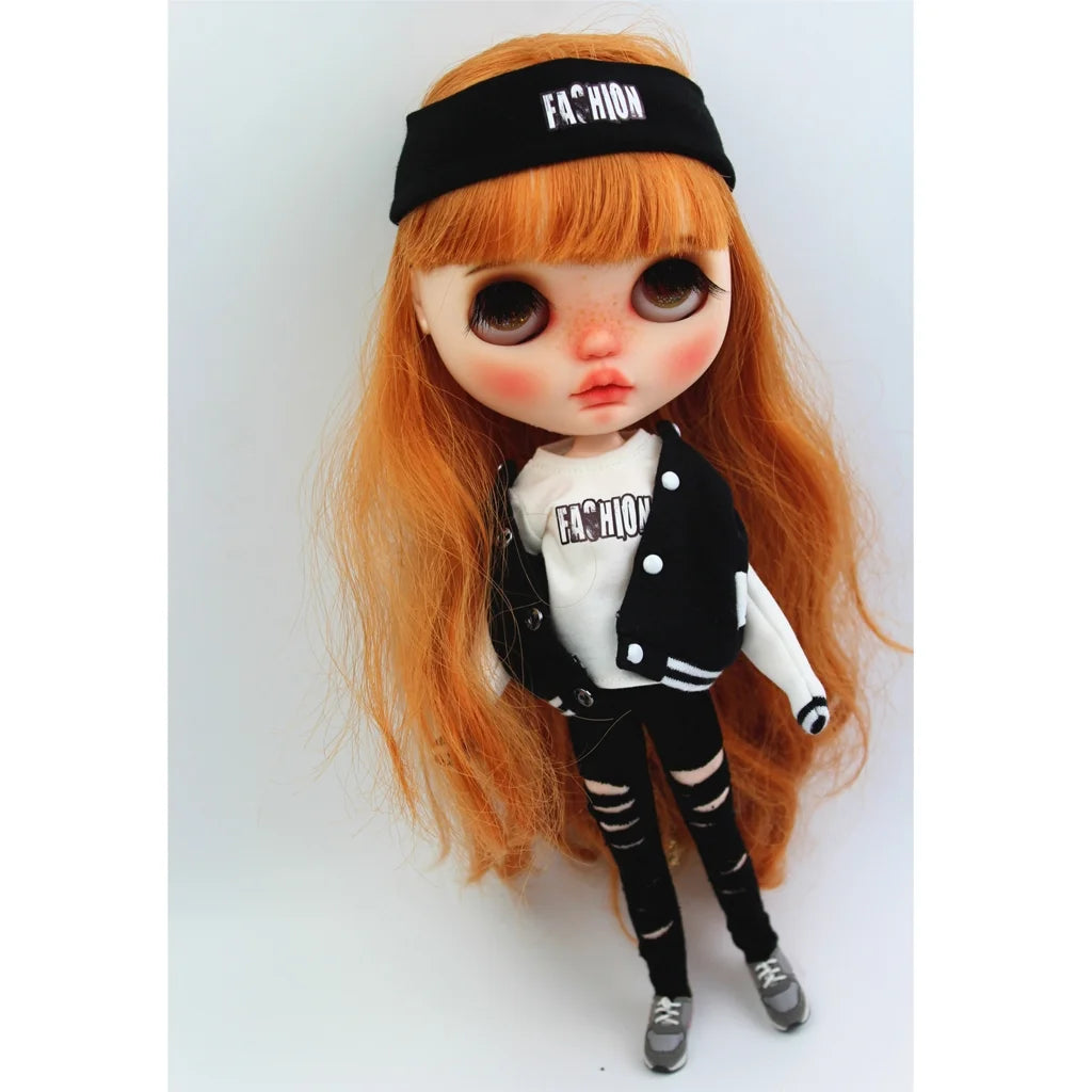 Casual Skinny Ripped Pants for 12'' Blythe Doll N542080