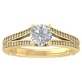 10K Yellow Gold Diamond Engagement Ring Size 10 W324739