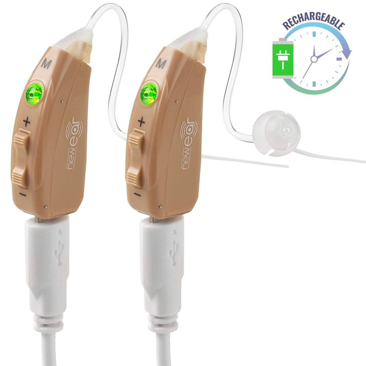 Rechargeable Behind The Ear Hearing Amplifier Set C863786