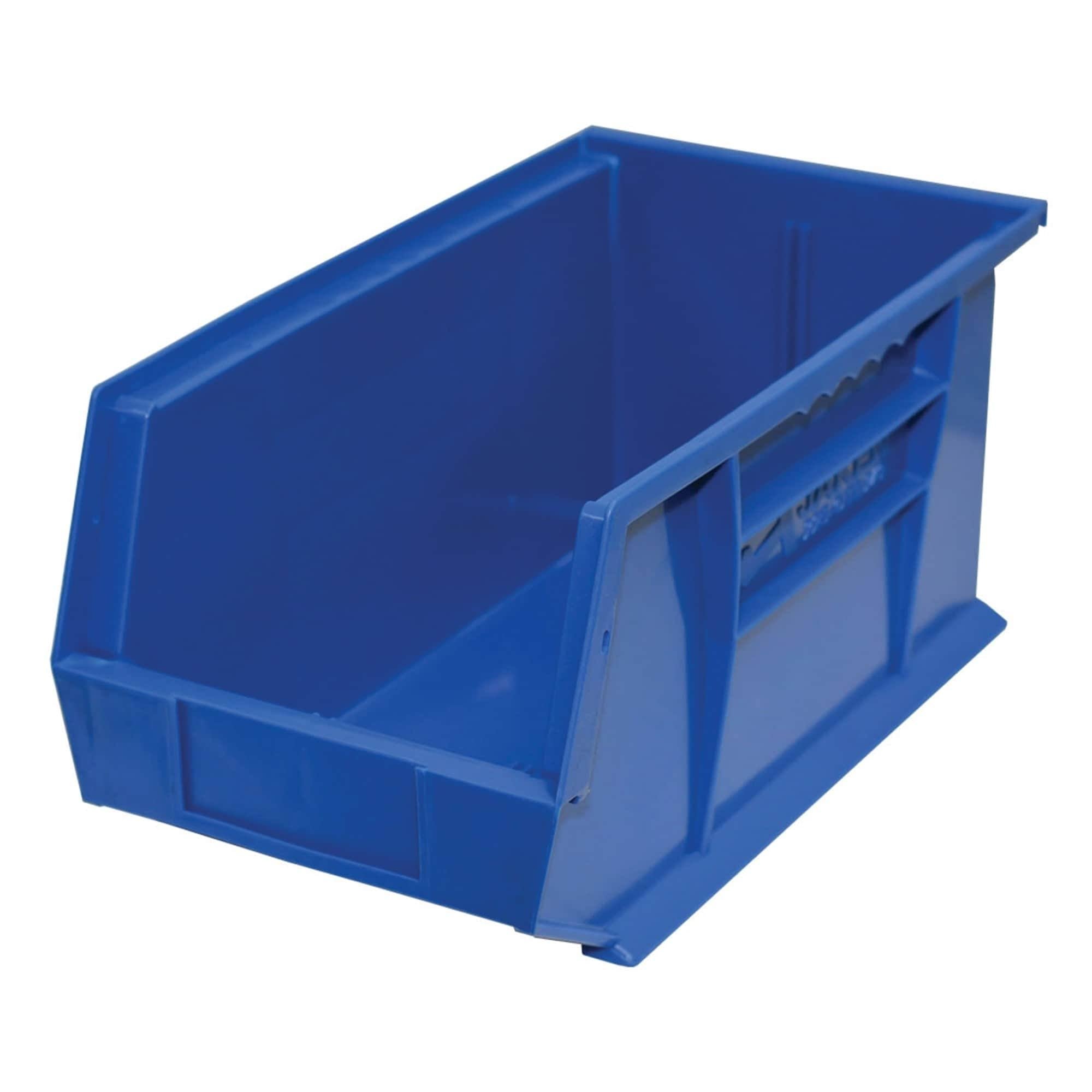 Stackable Blue Bins, 14 inch x 8 inch x 7 inch (12 Bins) K32580