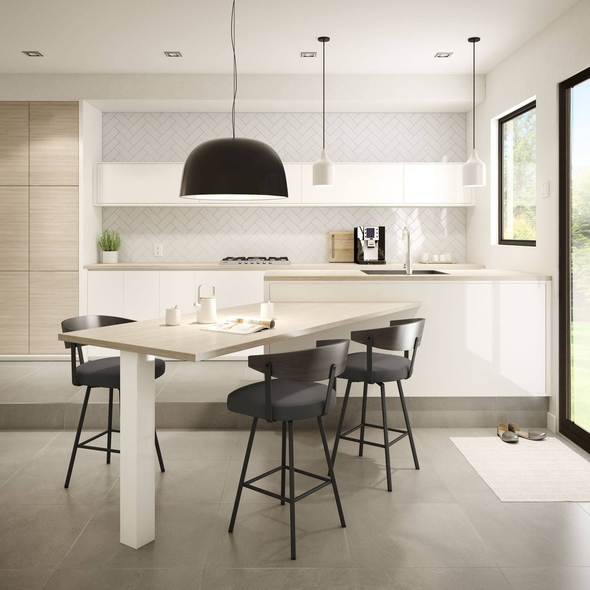 Swivel Metal Stool B28536