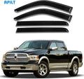 4-Piece Side Window Deflectors Rain Guards for Dodge Ram Crew Cab V1882