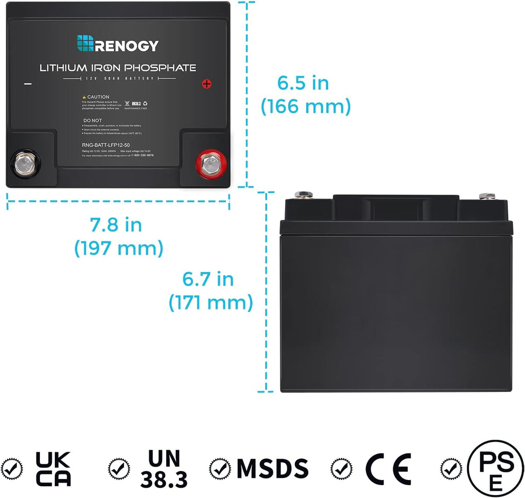 12 Volt 50Ah Lithium-Iron Phosphate Battery C234132