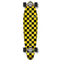 Checker Yellow White Kicktail Longboard Complete Y6330