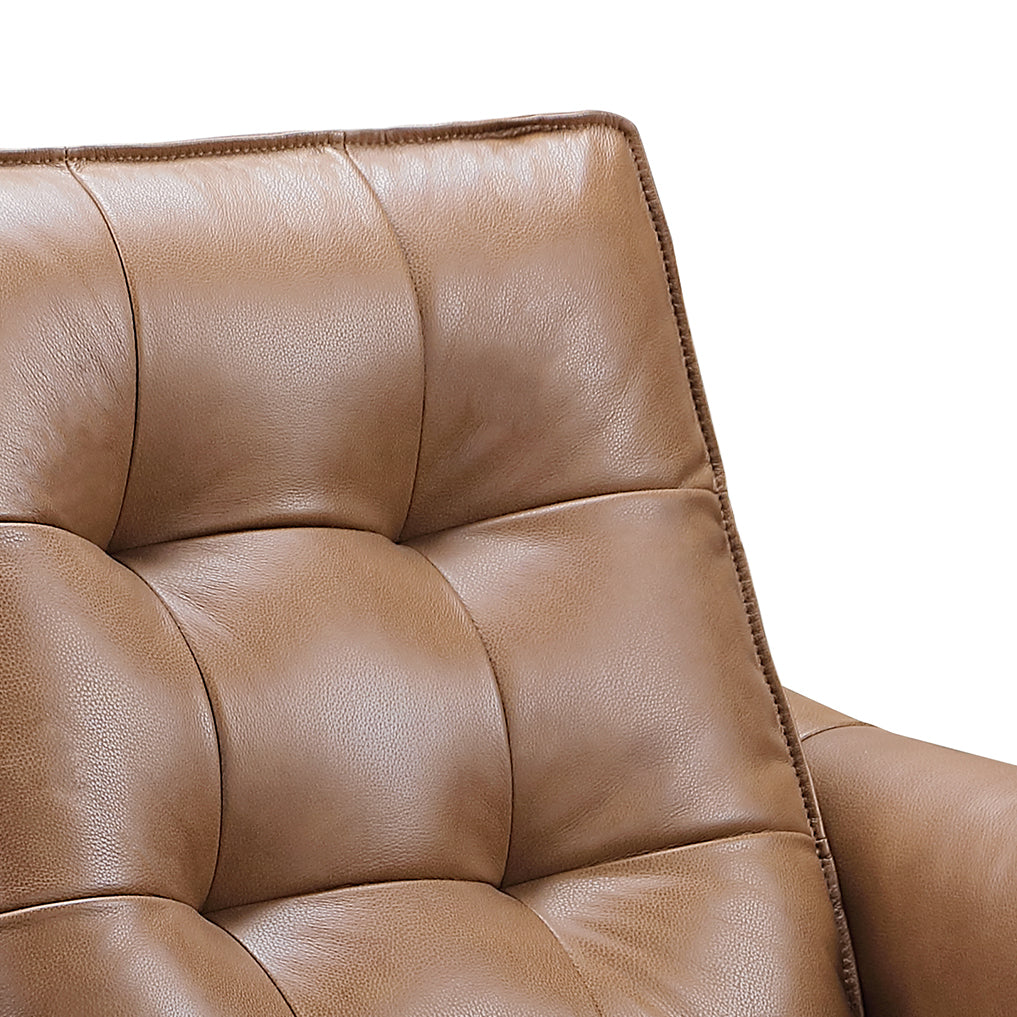 Camel Leather Power Reclining Armchair S312534