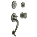 Double Cylinder Sectional Handleset Distressed Antique Nickel Q109582