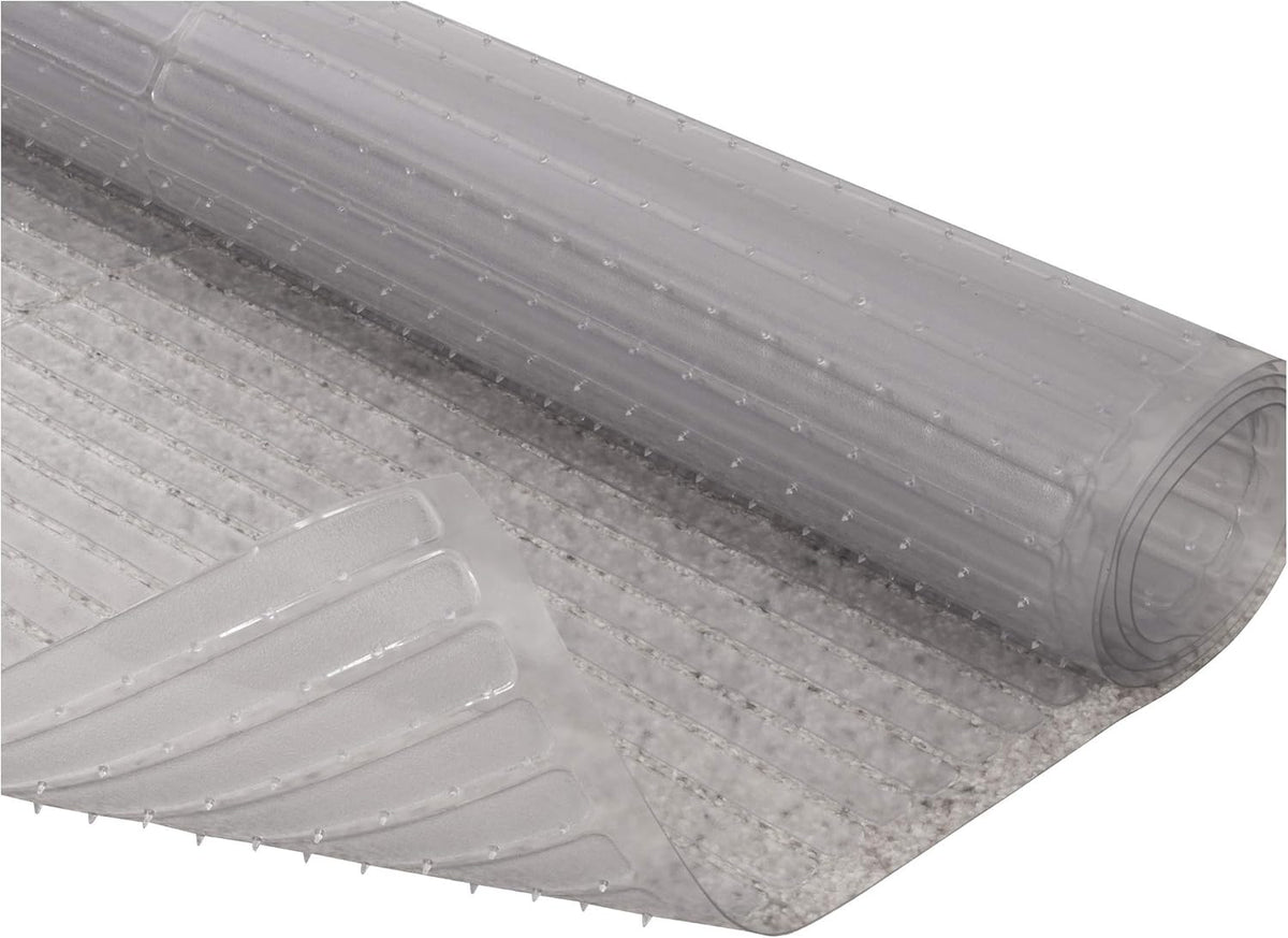 Clear Plastic Floor Protector Mat, 27 Inches x 25 Feet, Pack of 2 S38152
