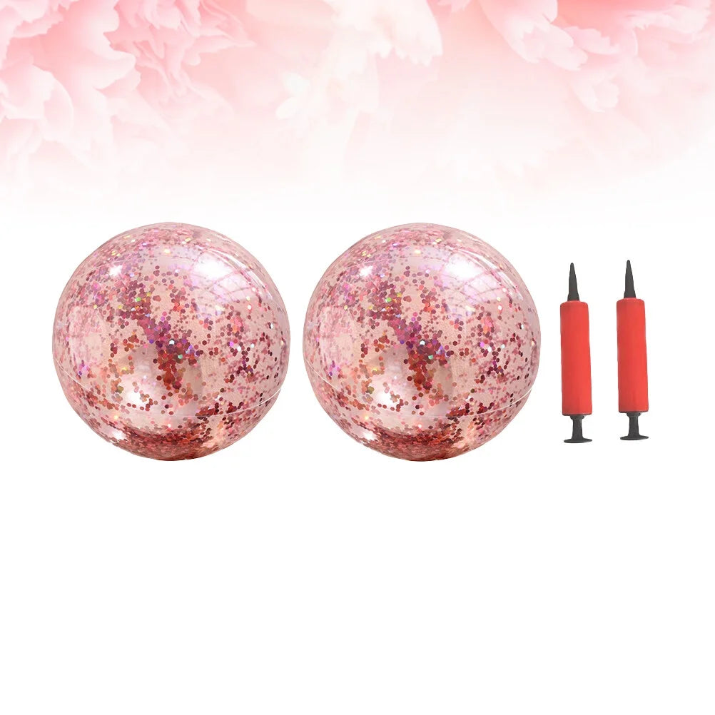 4 Pcs 40CM/60CM Glitter Ball and Pump Set K143