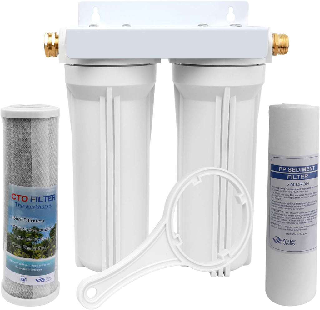External RV Dual Water Filter System, Pack of 2 W909